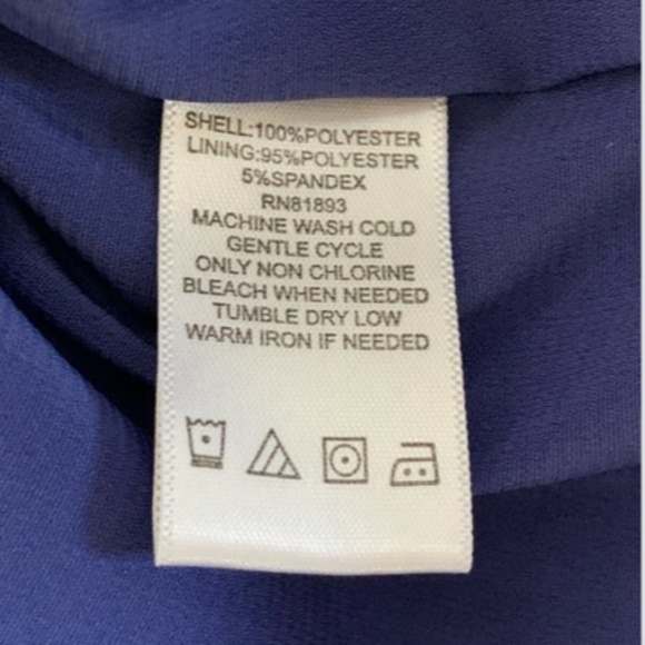 Isaac Mizrahi Live Lined Shift/Sheath Dress Sz S Blue Multicolor #240H - Picture 8 of 8